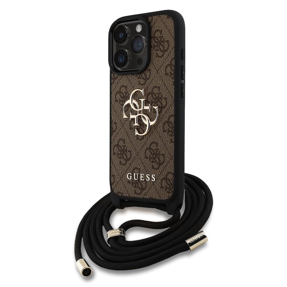 Apple iPhone 15 Pro GUESS GUHCP15LP4GMGCRW Hátlap - Barna