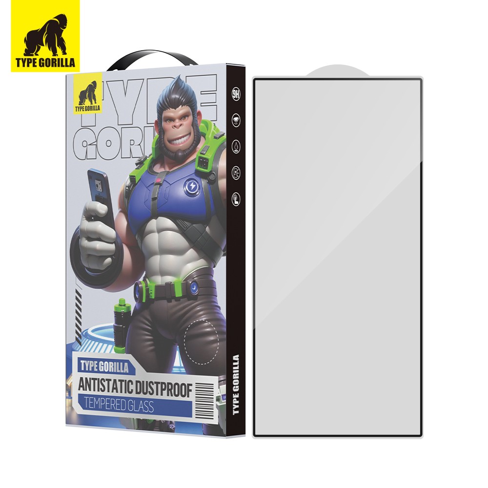 Samsung S26 Plus TG ESD Anti-Static 2.5D Full Üvegfólia - Fekete