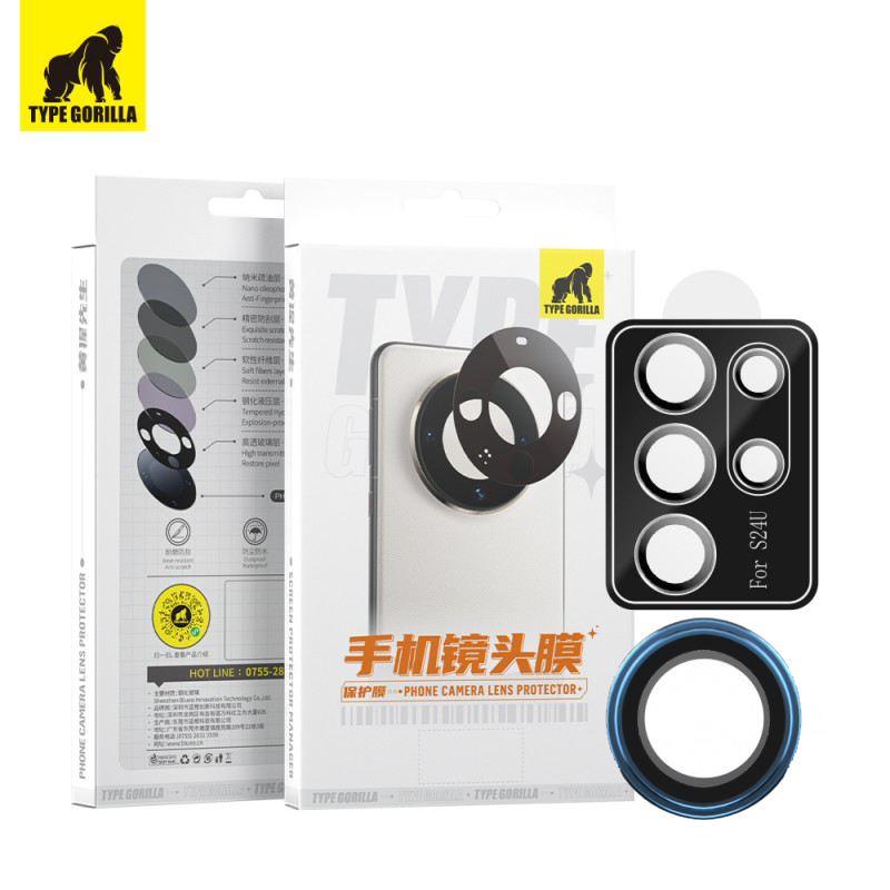 Samsung S25 Edge TG 2.5D Kameravédő Üvegfólia - Kék