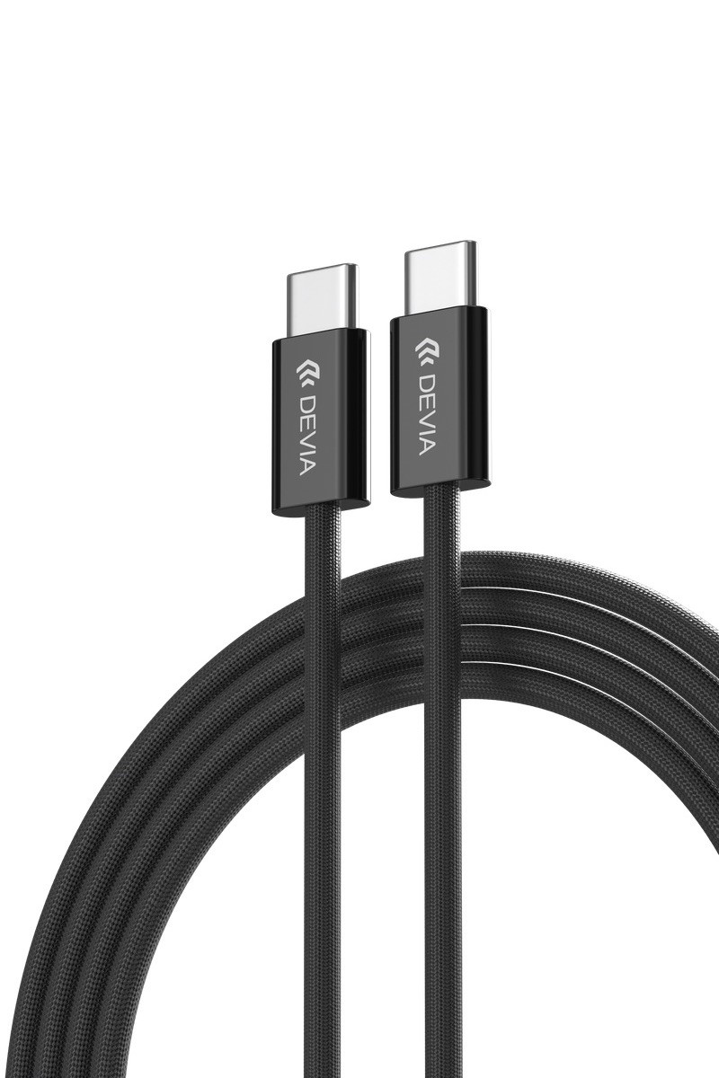DEVIA EC325 Smart PD 60W USB Type-C 1M Adatkábel - Fekete