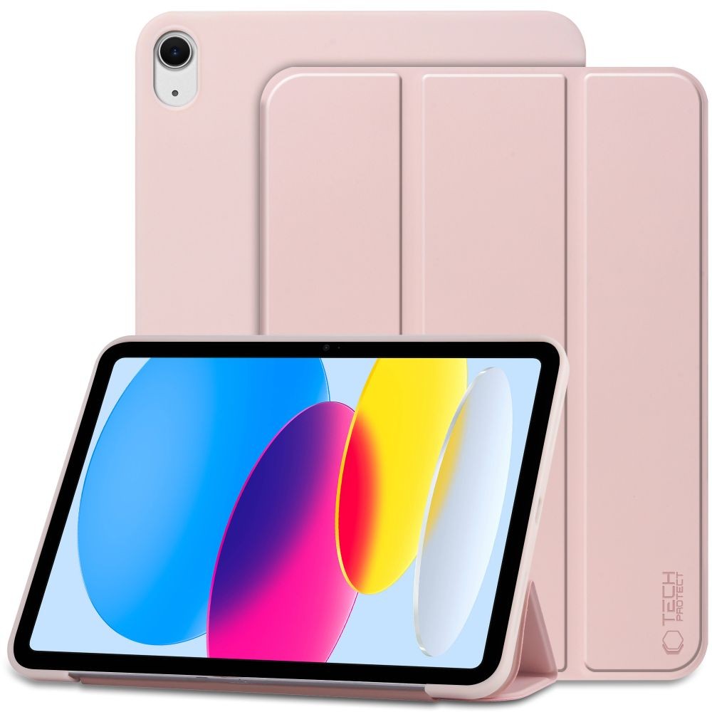 Apple iPad 10.9'' 2022/11'' 2025 Tech-Protect Könyvtok - Pink