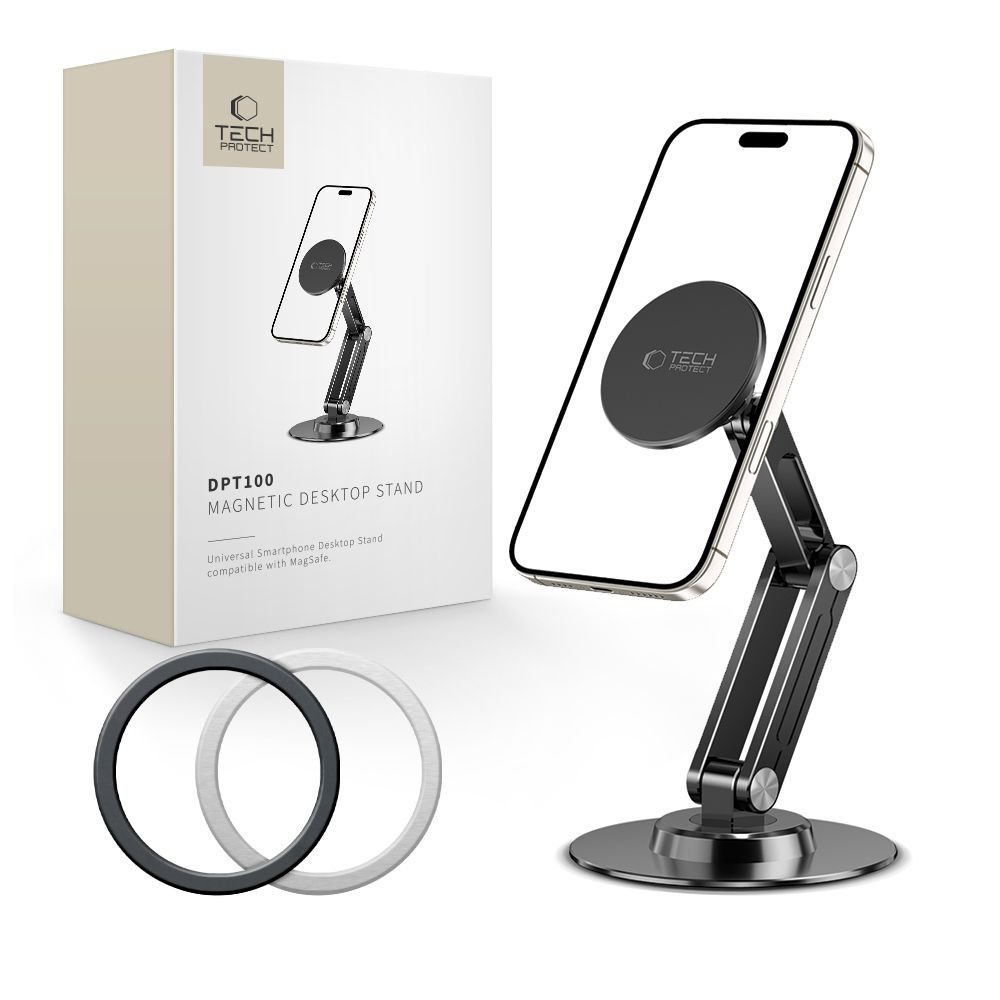 Tech-Protect DPT100 MagSafe Asztali Tartó - Fekete