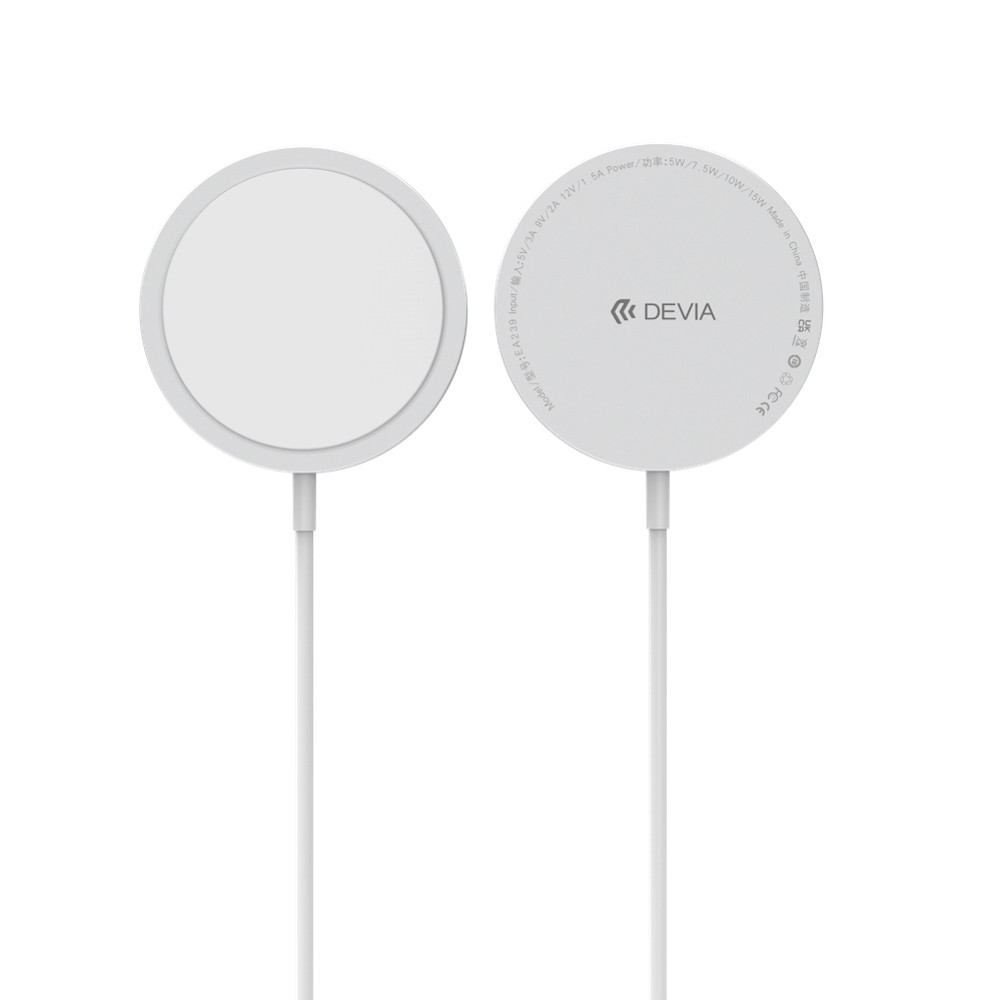 Devia EA239 Smart Magnetic Type-C MagSafe Töltő - Fehér