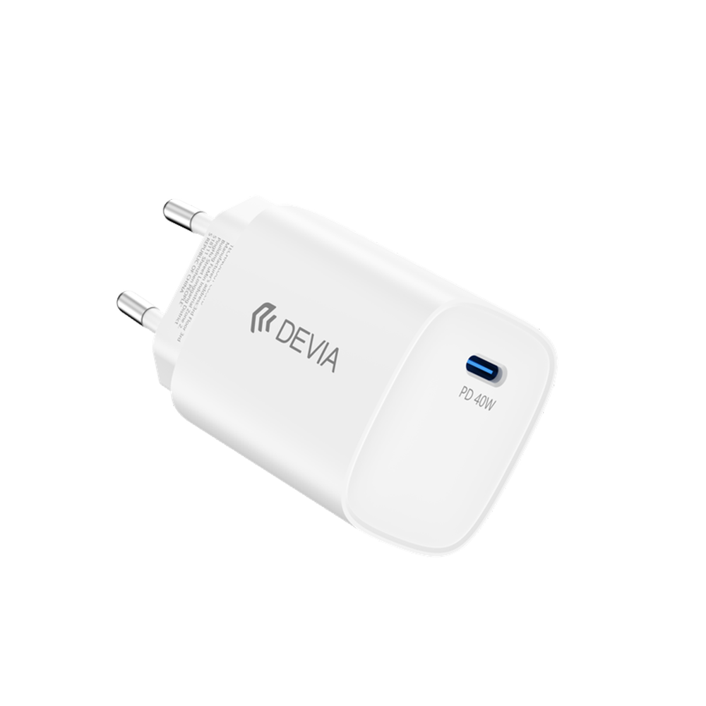 Devia RCE-6001CWEU Ultra6 PD 40W Dynamic GaN Hálózati Töltőfej - Fehér