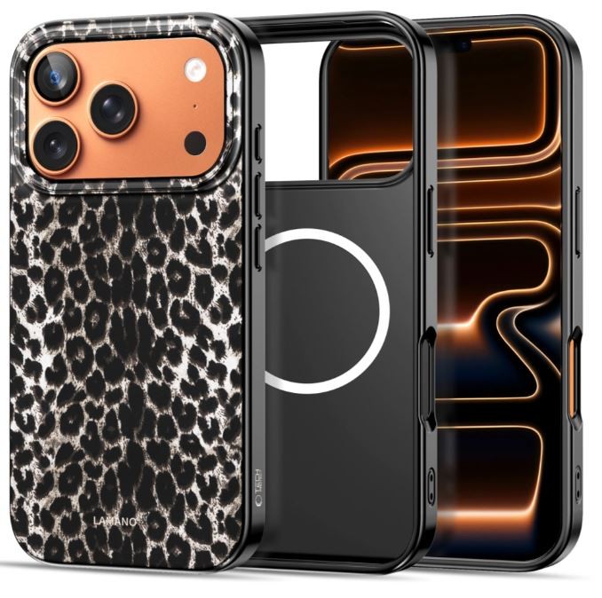 Apple iPhone 17 Pro Tech-Protect Leopard Magsafe Hátlap - Fekete