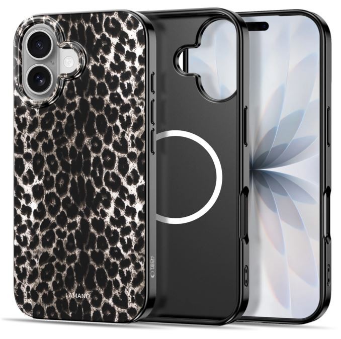 Apple iPhone 17 Tech-Protect Leopard Magsafe Hátlap - Fekete