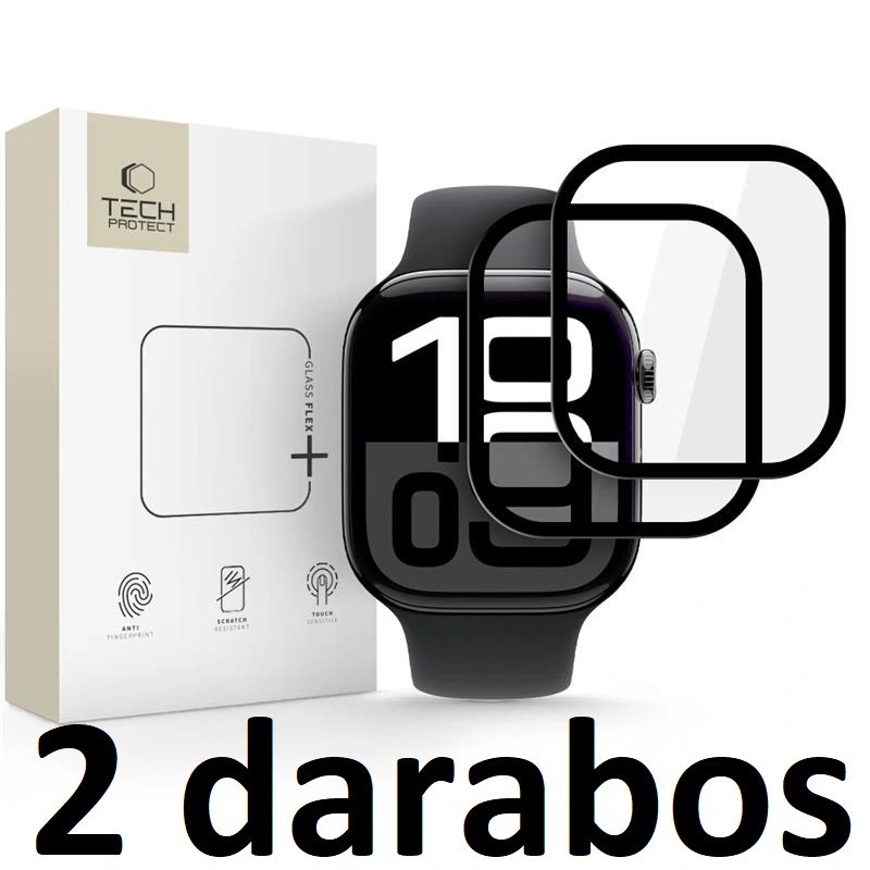 Apple iWatch 46mm 2 darabos Tech-Protect üvegfólia - Fekete