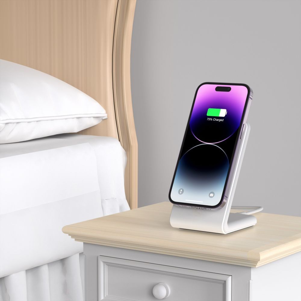 Tech-Protect QI15W-A38 MagSafe Asztali Töltő - Fehér