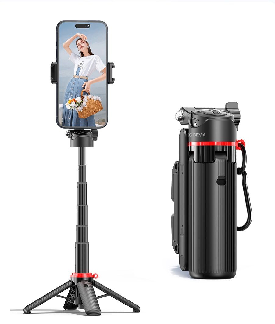 Devia F07 Pro2 Phone Asisst Mini Multifunkciós Wireless Selfie Bot - Feket