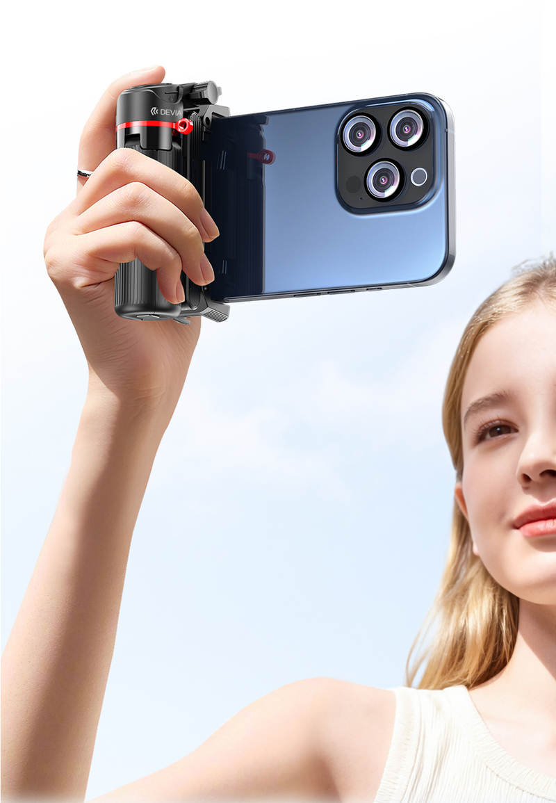 Devia F07 Pro2 Phone Asisst Mini Multifunkciós Wireless Selfie Bot - Feket