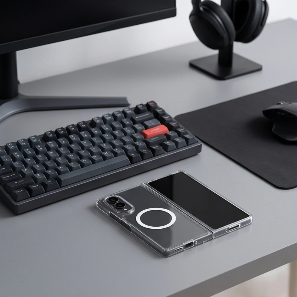 Samsung Z Fold 8 Tech-Protect FlexAir Magsafe Hátlap - Átlátszó