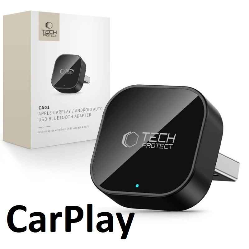 Tech-Protect CA01 Carplay Bluetooth Adapter - Fekete
