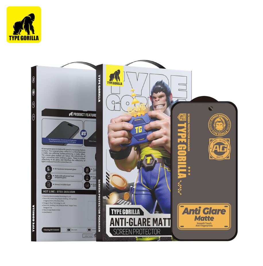 Apple iPhone 18 Pro TG ESD Anti-Glare 2.5D Full Üvegfólia - Fekete