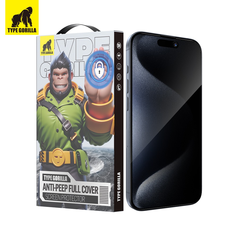 Apple iPhone 18 Pro TG Privacy 2.5D Full Üvegfólia - Fekete