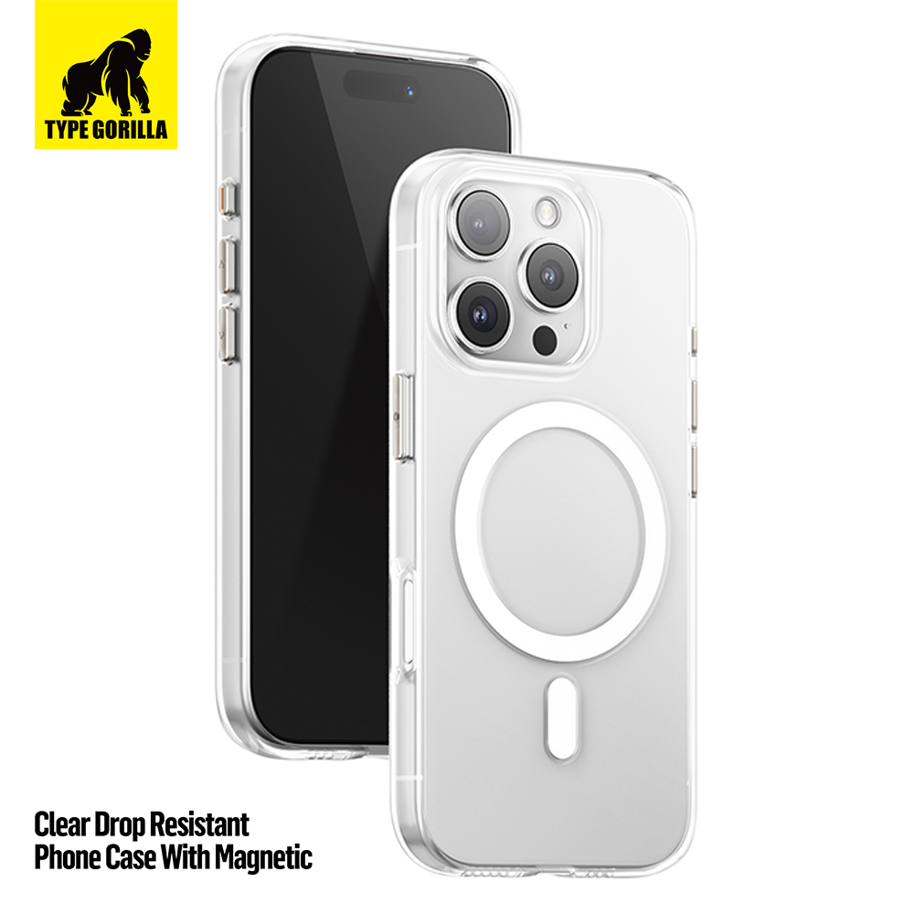 Apple iPhone 17 Pro /18 Pro TG Crystal Drop Magsafe Hátlap - Átlátszó
