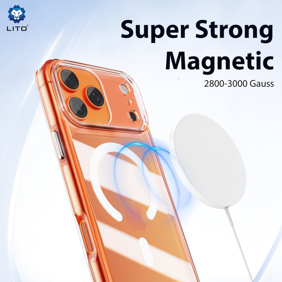 Apple iPhone 14 Pro Lito Crystal Magsafe Hátlap - Átlátszó