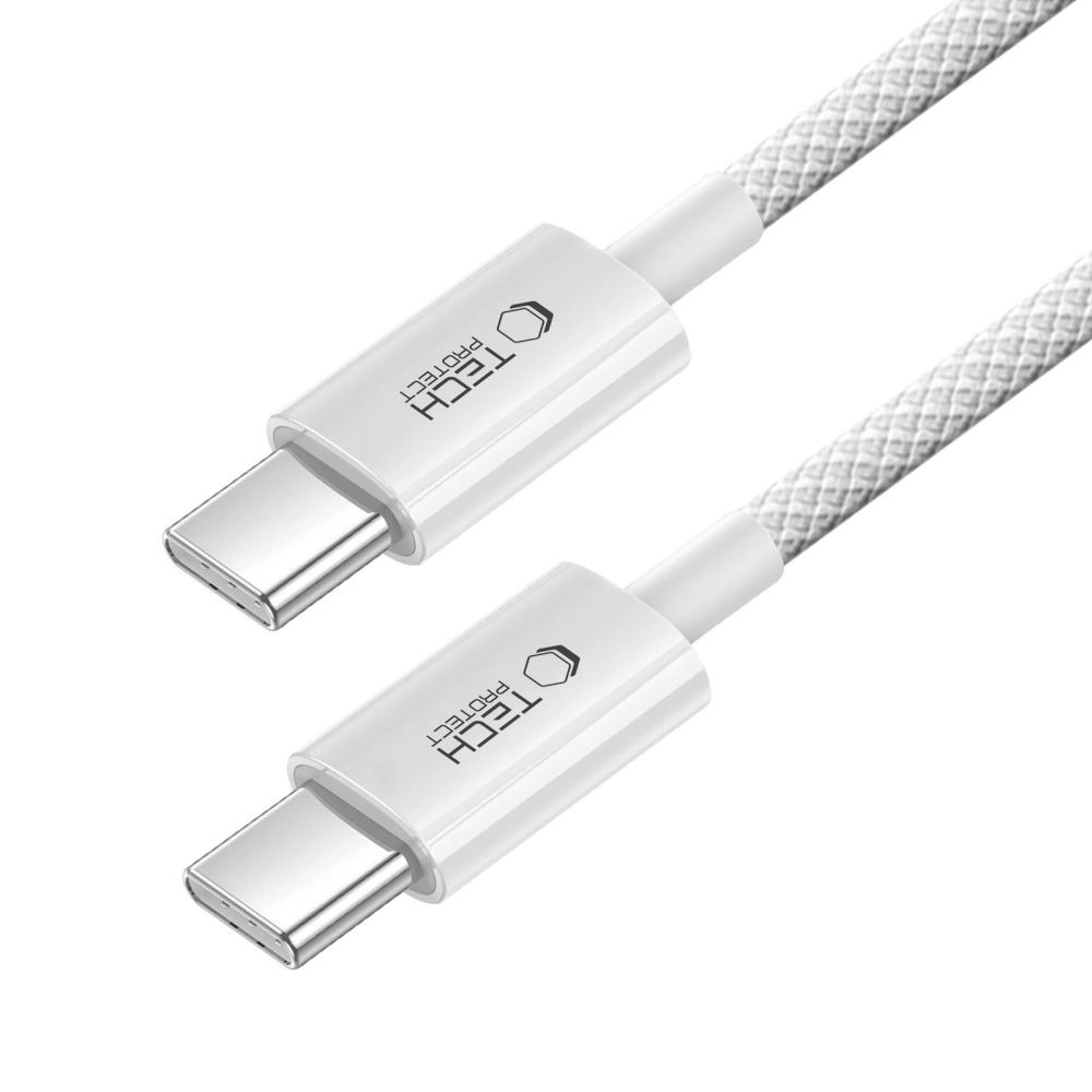 Tech-Protect UltraBoost 60W 3A USB Type-C 2M Adatkábel - Fehér