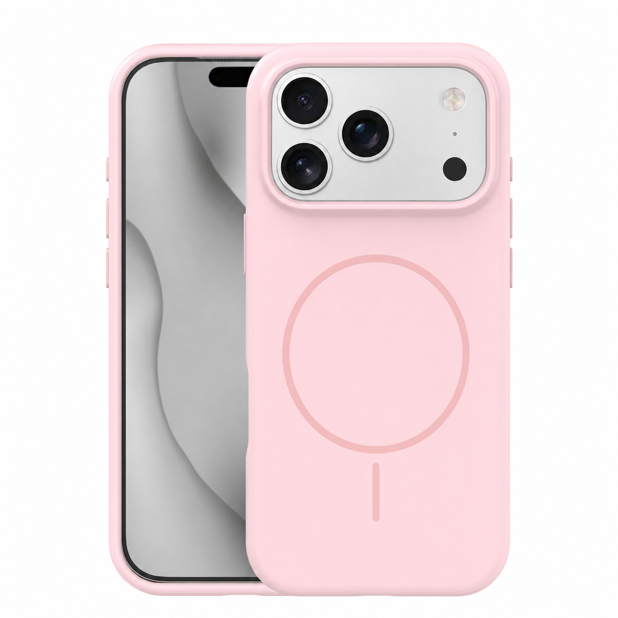 Apple iPhone 17 Pro Max/18 Pro Max Szilikon Thin Mag Magsafe Hátlap - Pink
