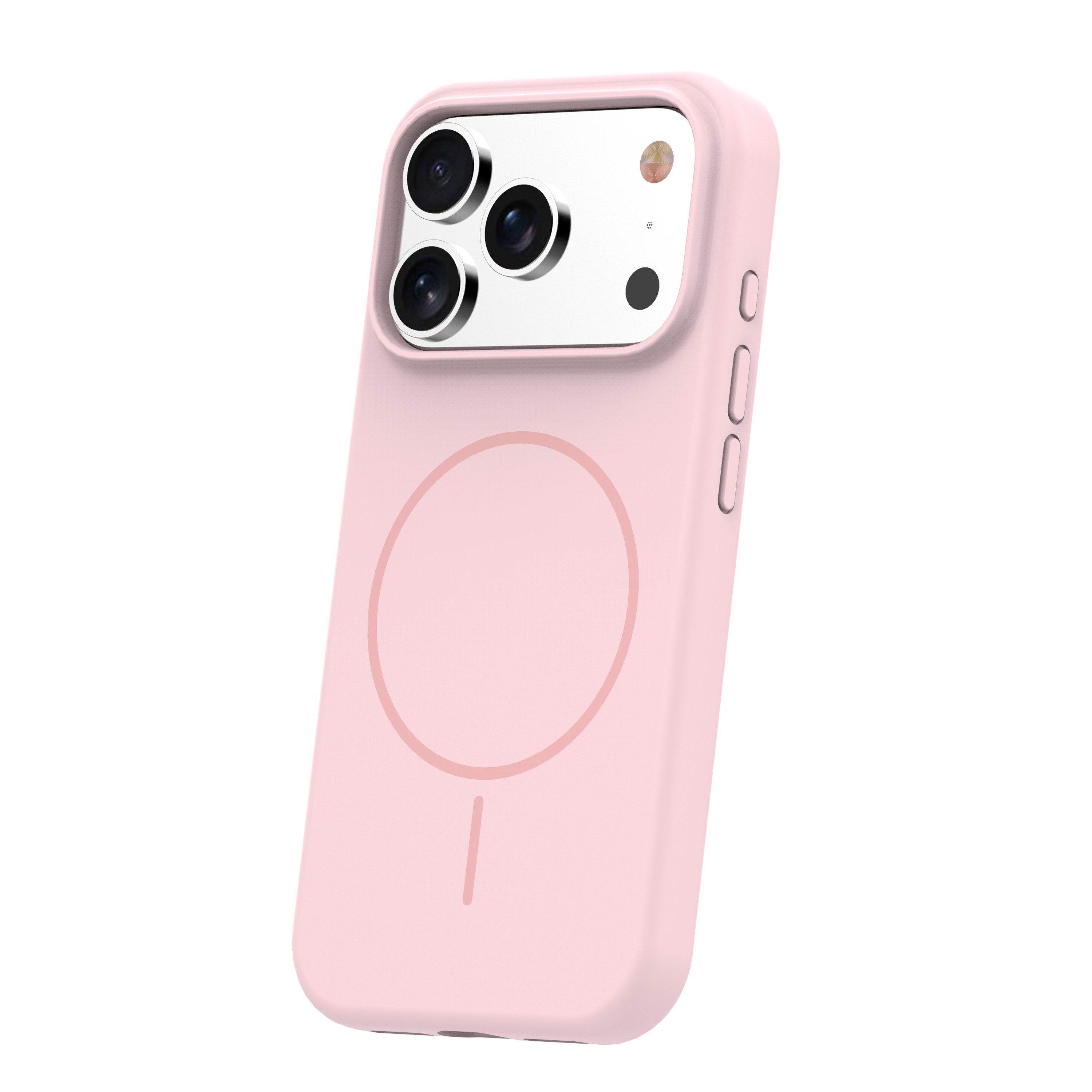 Apple iPhone 17 Pro/18 Pro Szilikon Thin Mag Magsafe Hátlap - Pink