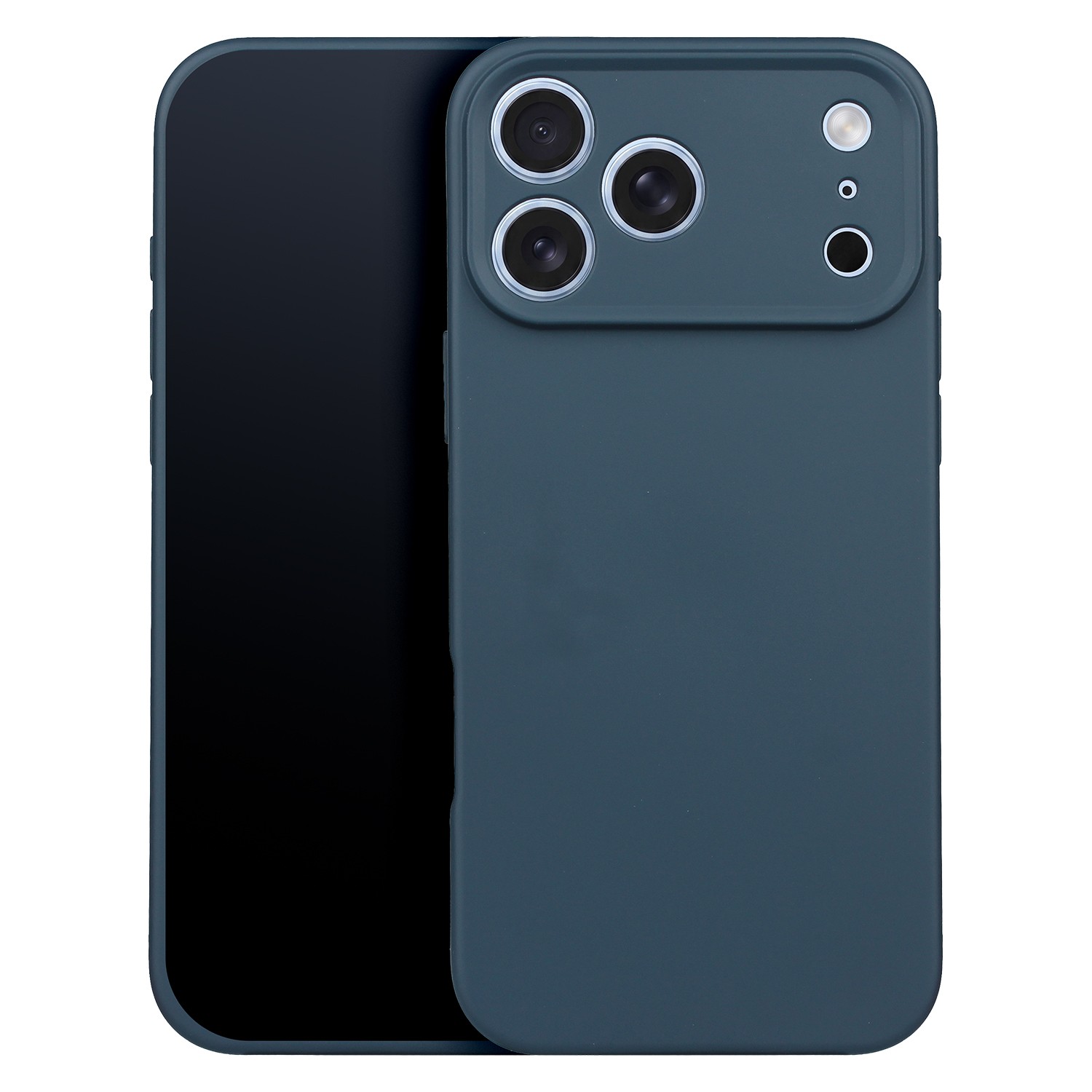 Apple iPhone 17 Pro Max/18 Pro Max Silicon Hátlap Dobozos - Sötétkék