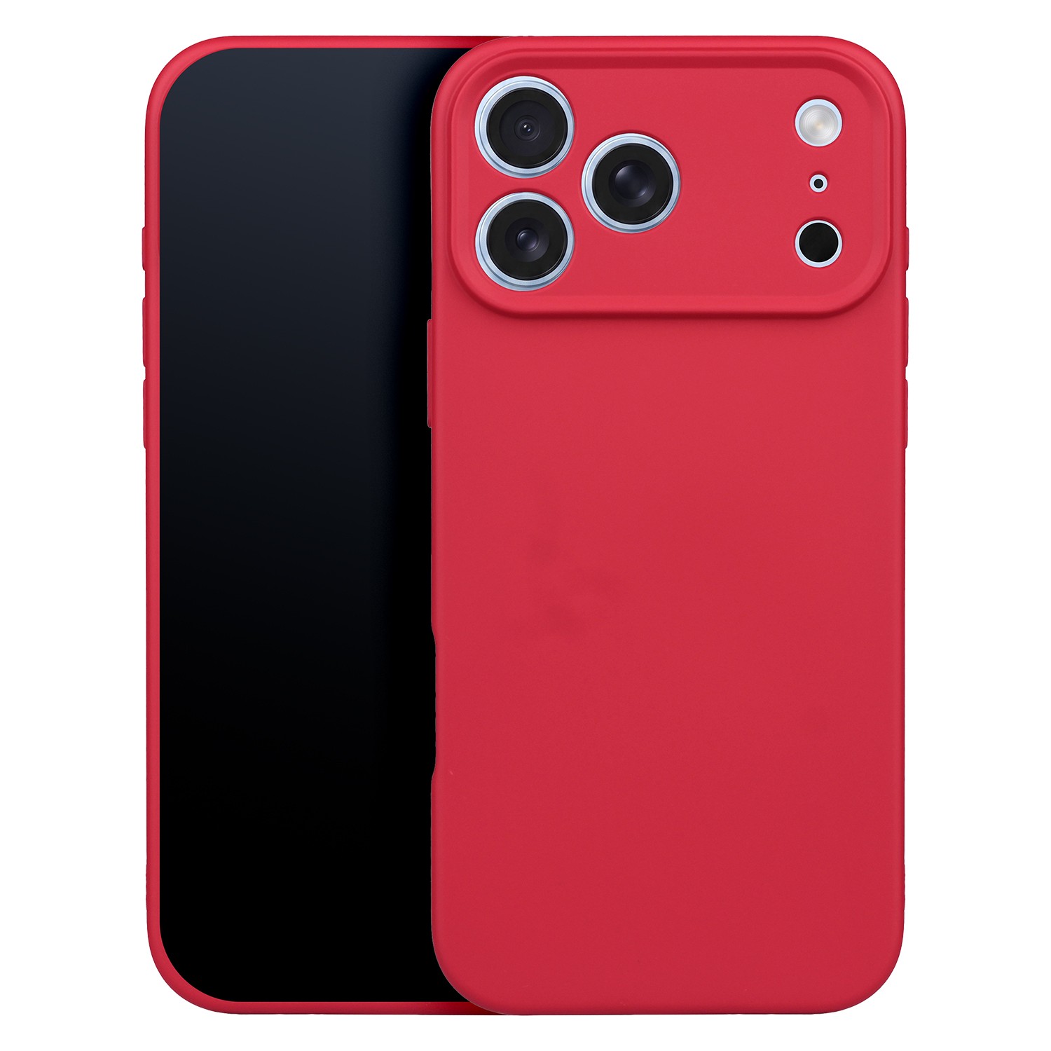 Apple iPhone 17 Pro Max/18 Pro Max Silicon Hátlap Dobozos - Piros