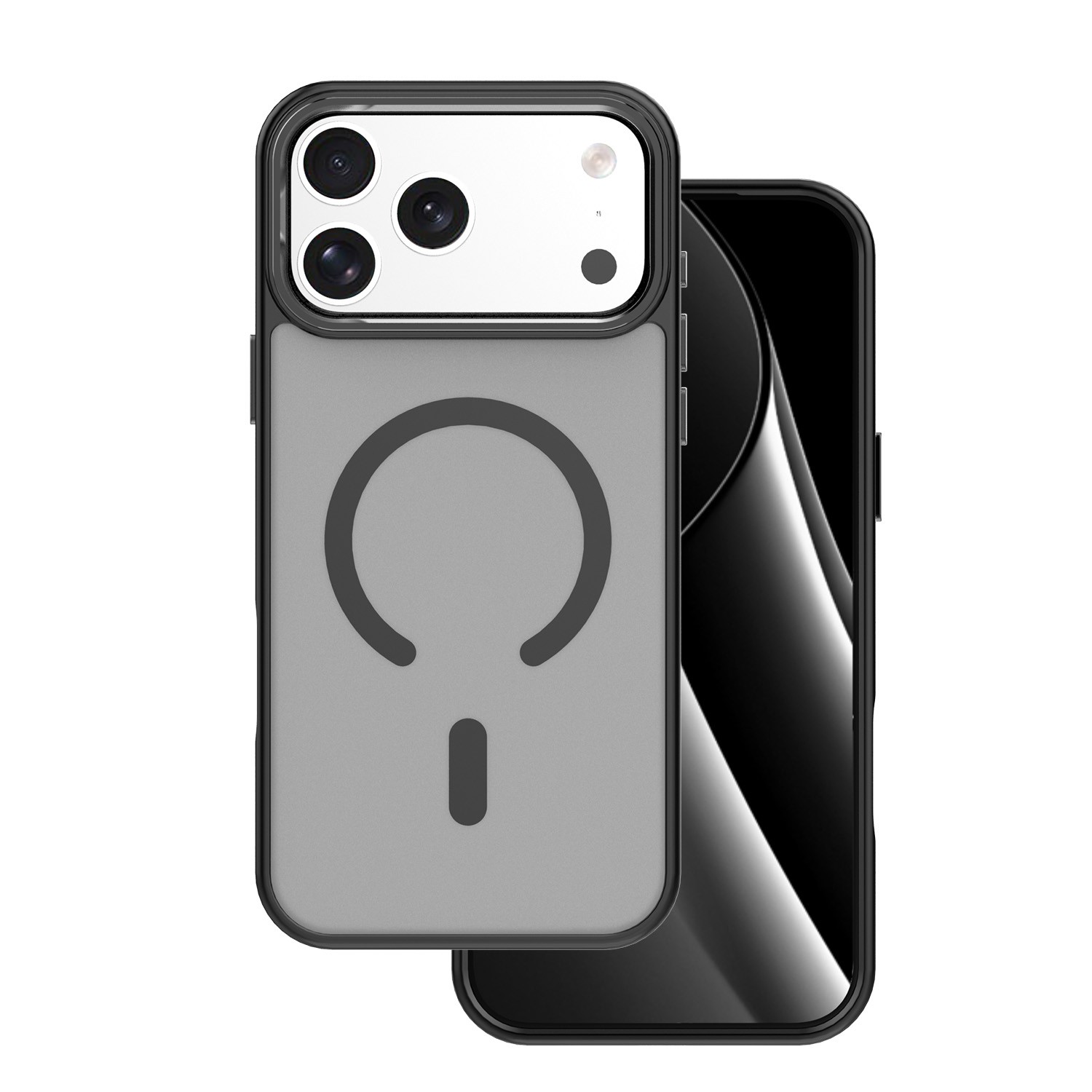 Apple iPhone 17 Pro/18 Pro Frozen Magsafe Hátlap - Fekete