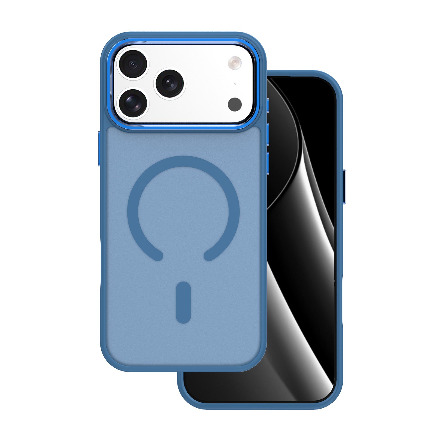 Apple iPhone 17 Pro/18 Pro Frozen Magsafe Hátlap - Sötétkék