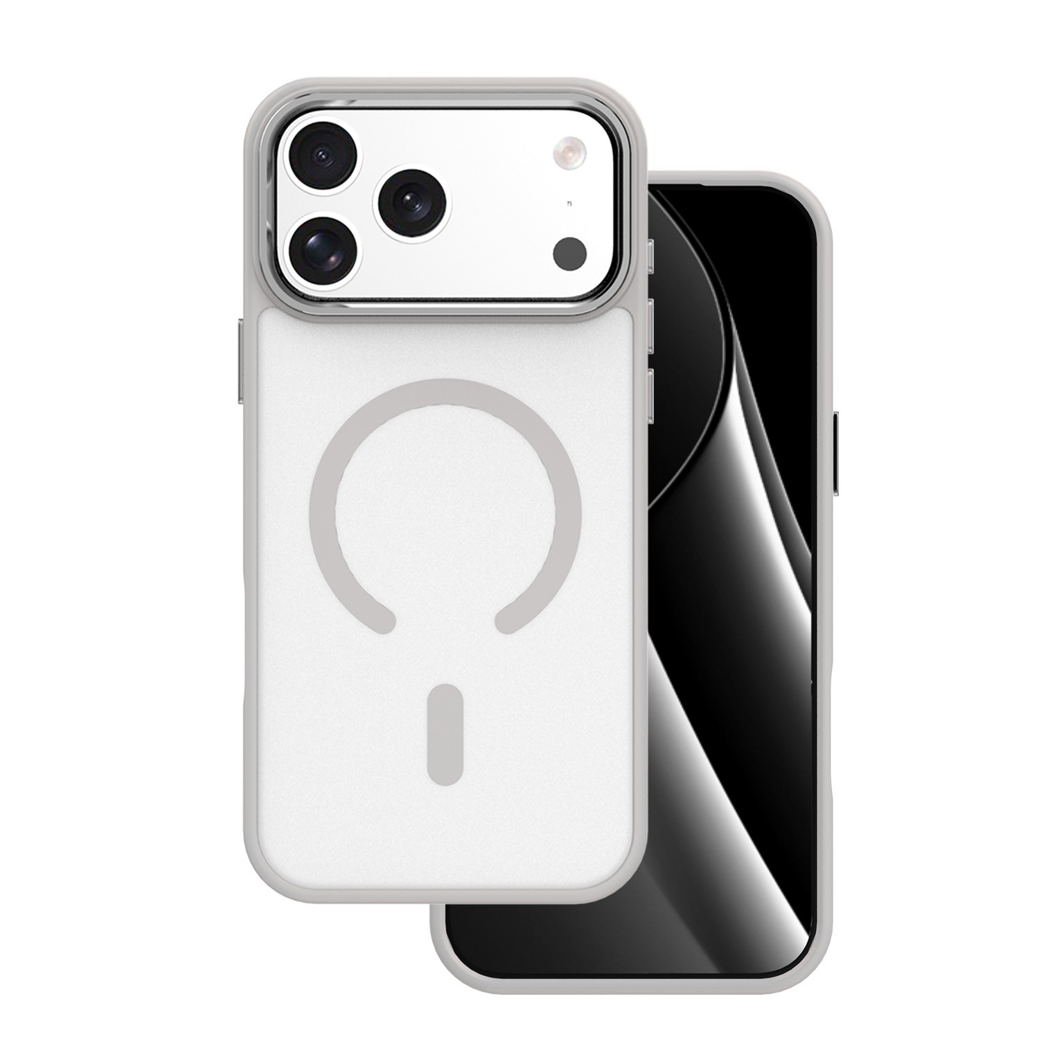 Apple iPhone 17 Pro Max/18 Pro Max Frozen Magsafe Hátlap - Szürke