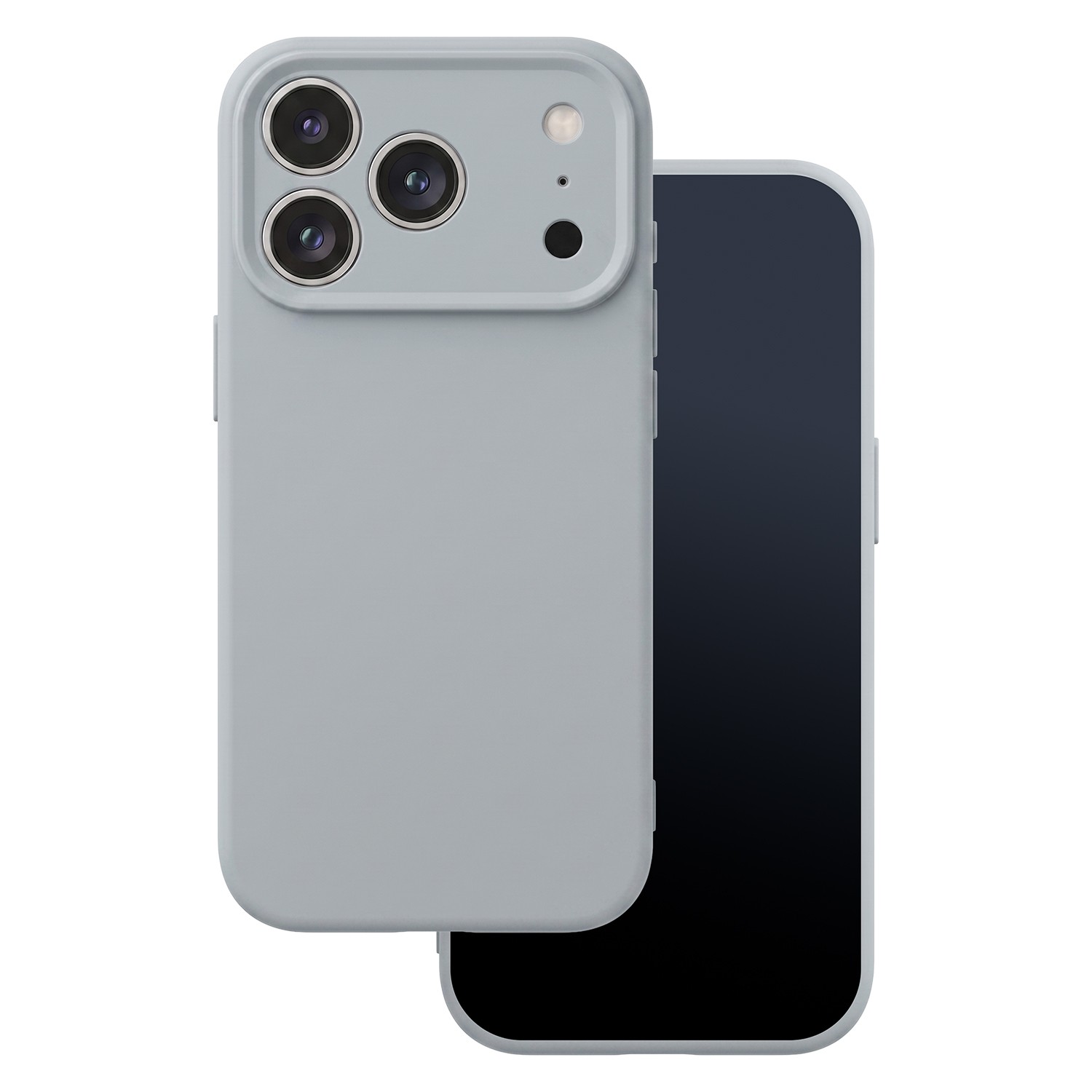 Apple iPhone 17 Pro Max/18 Pro Max Silicon Hátlap - Szürke