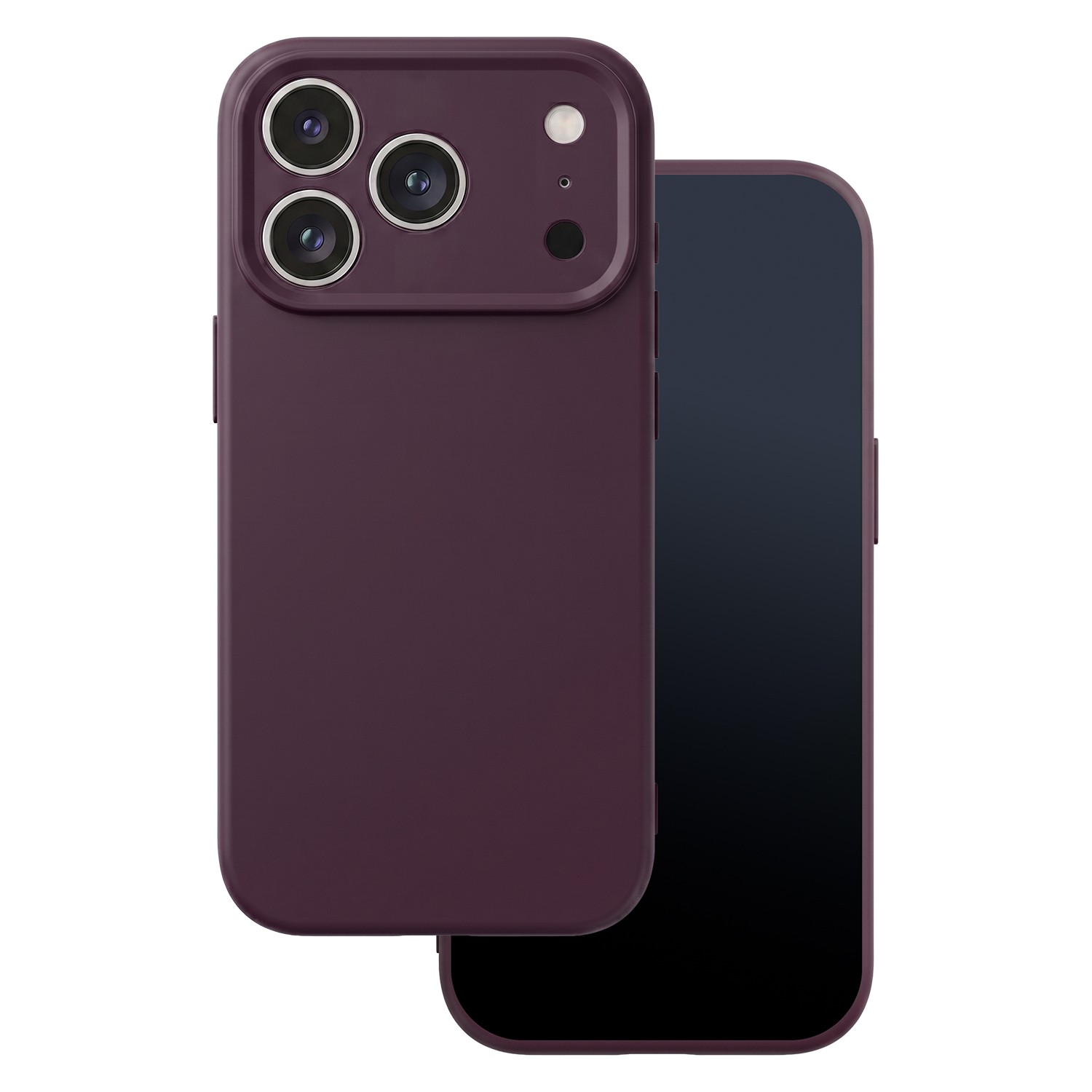 Apple iPhone 17 Pro Max/18 Pro Max Silicon Hátlap - Bordó (Dark Cherry)
