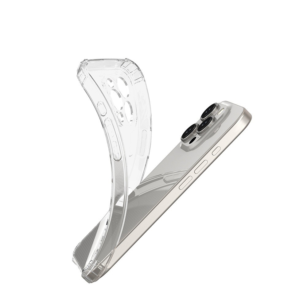 Apple iPhone 17 Pro/18 Pro Anti Shock 1.5mm Szilikon Hátlap - Átlátszó