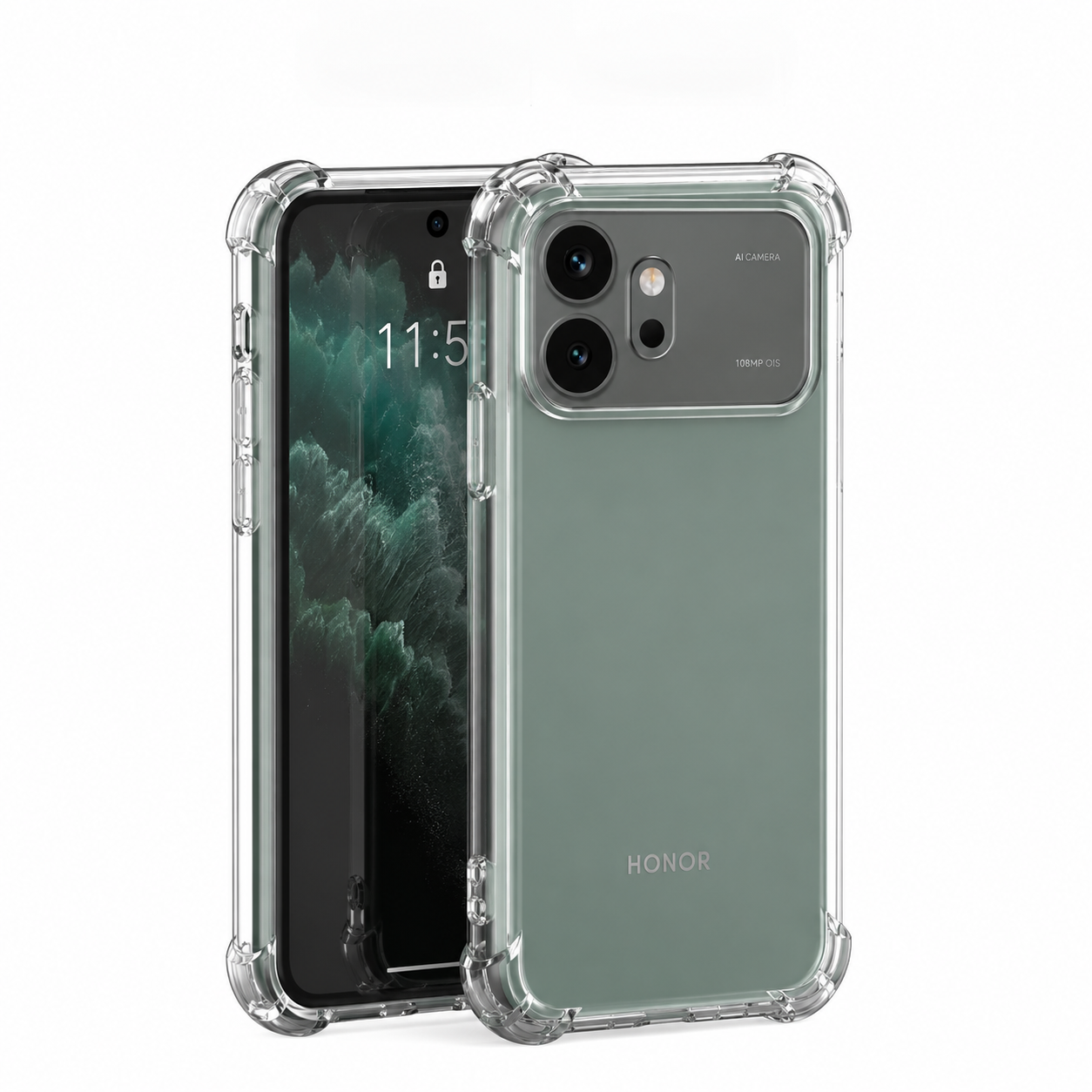 Honor 600 Lite Anti Shock 1.5mm Szilikon Hátlap - Átlátszó