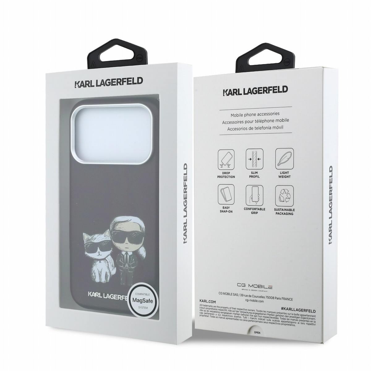 Apple iPhone 17 Pro/18 Pro KARL LAGERFELD KLHMP18L6PWKCIDR Magsafe Hátlap