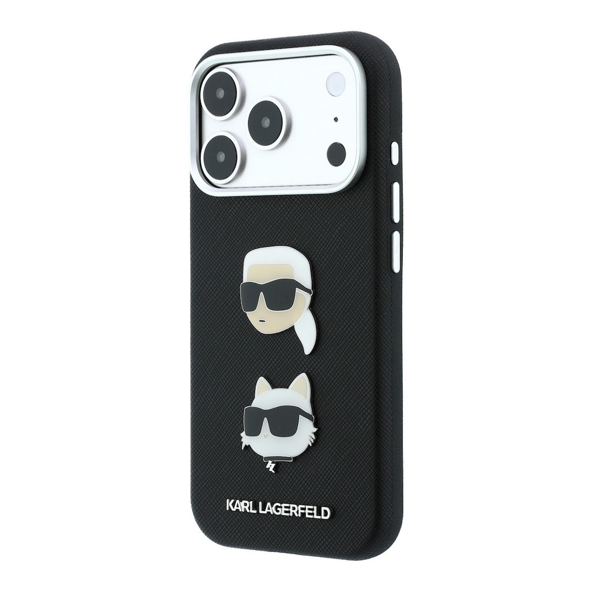Apple iPhone 17 Pro/18 Pro KARL LAGERFELD KLHCP18LPSWFDHPK Hátlap - Fekete