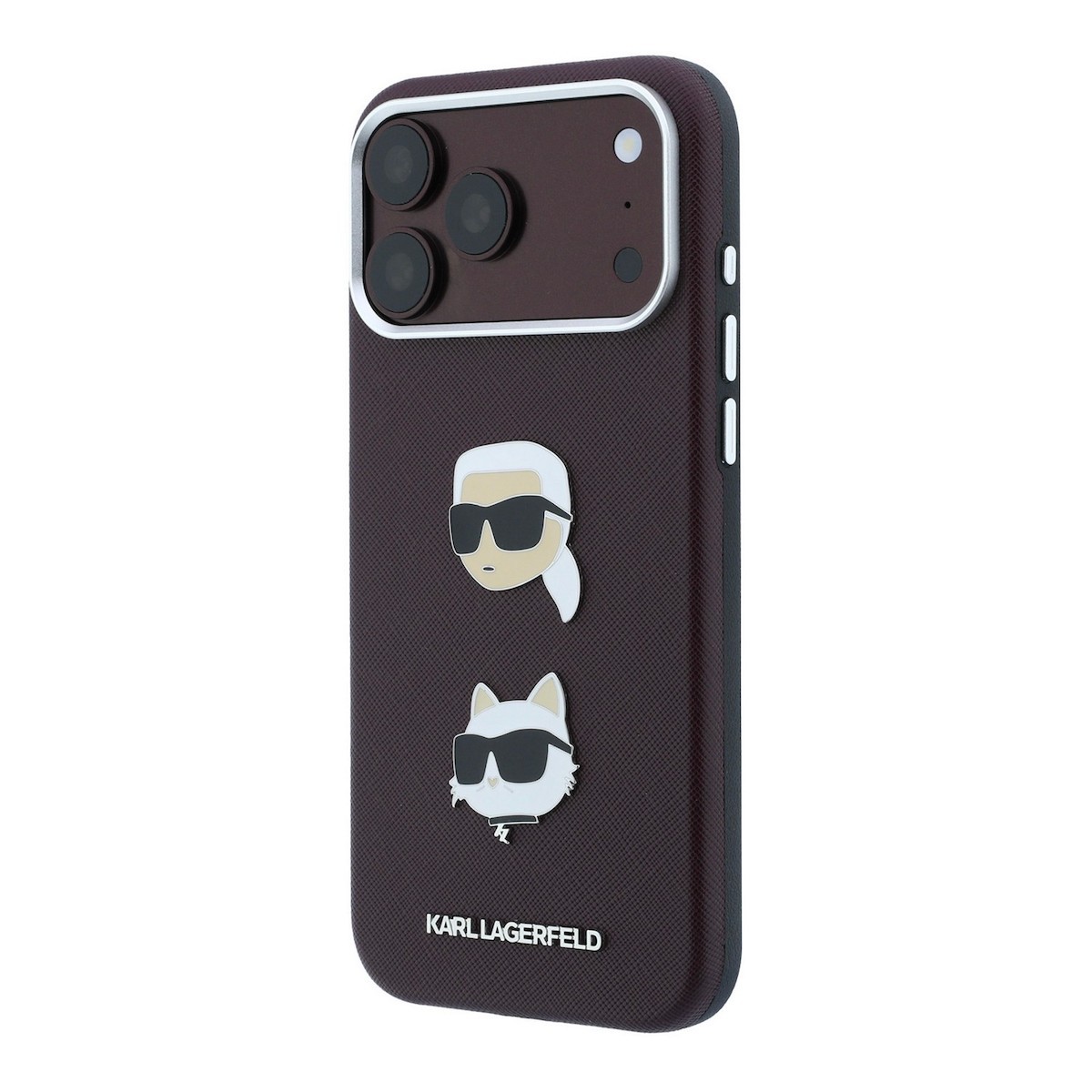 Apple iPhone 17 Pro/18 Pro KARL LAGERFELD KLHCP18LPSWFDHPR Hátlap - Bordó