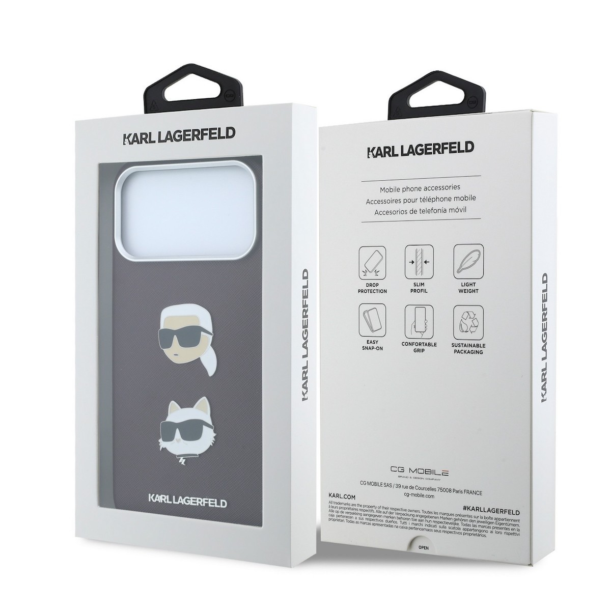 Apple iPhone 17 Pro Max/18 Pro Max KARL LAGERFELD KLHCP18XPSWFDHPR Hátlap