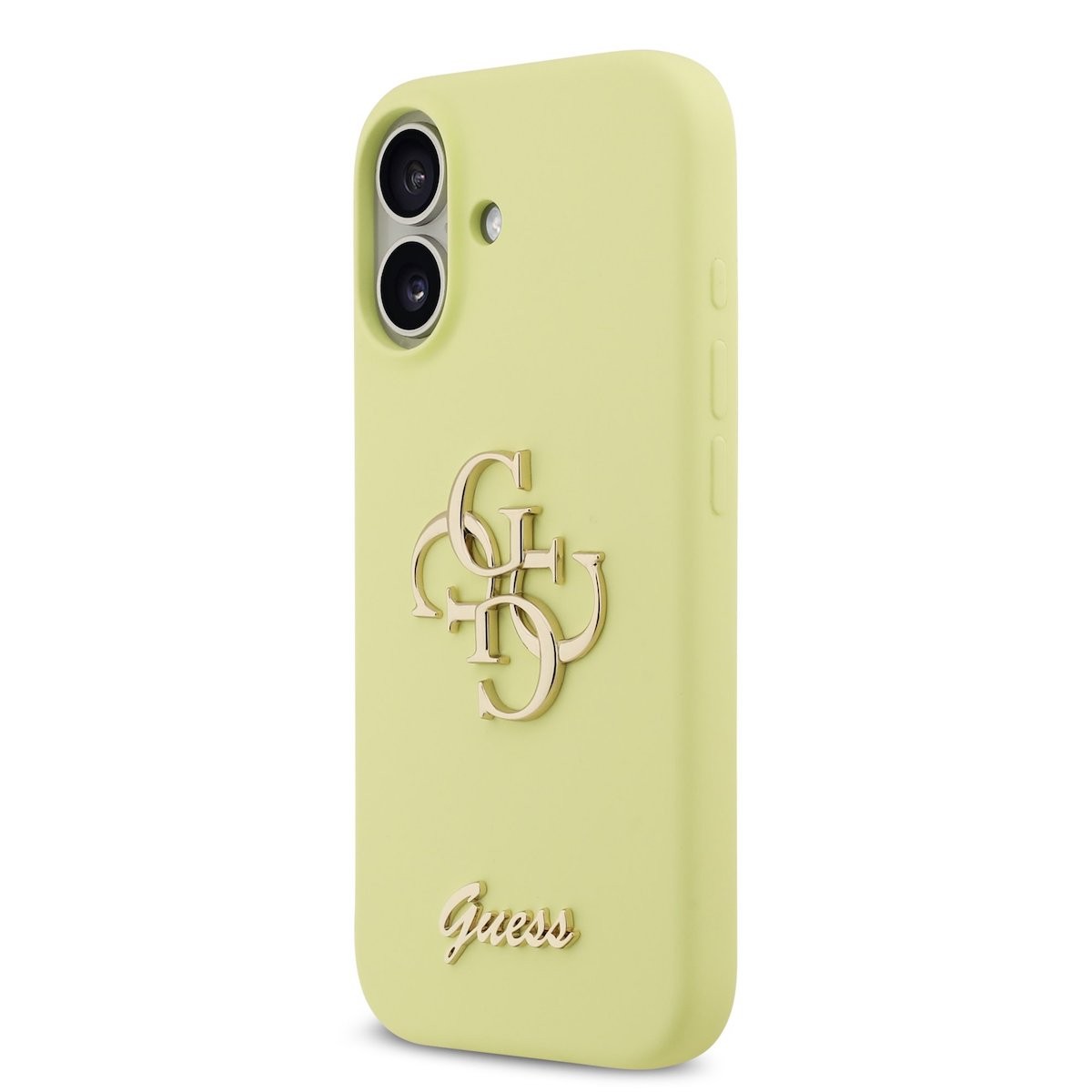 Apple iPhone 17 GUESS GUHCP17SSC4GLMY Liquid Silicone Hátlap - Sárga