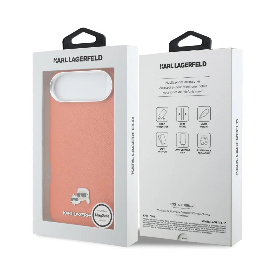 Apple iPhone 17 Air KARL LAGERFELD KLHCP17M6PFKCLO MagSafe Hátlap - Naranc