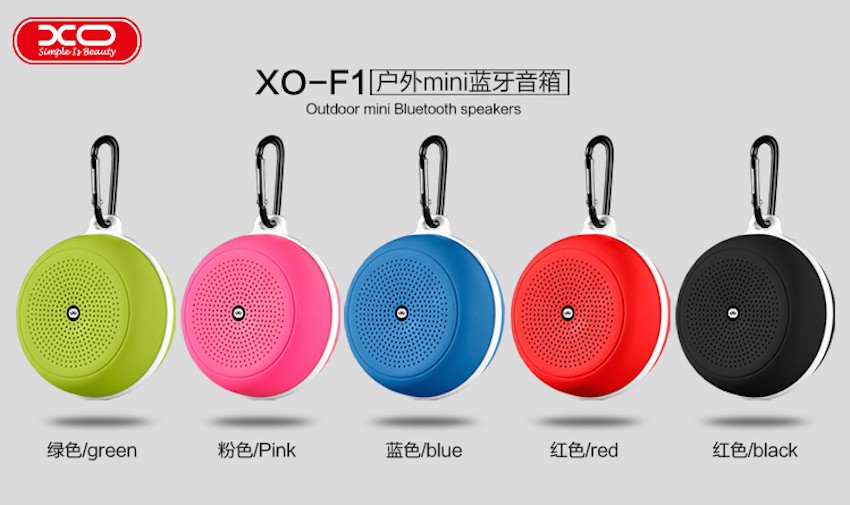 XO F1 Outdoor Mini Bluetooth Hangszóró - Rózsaszín