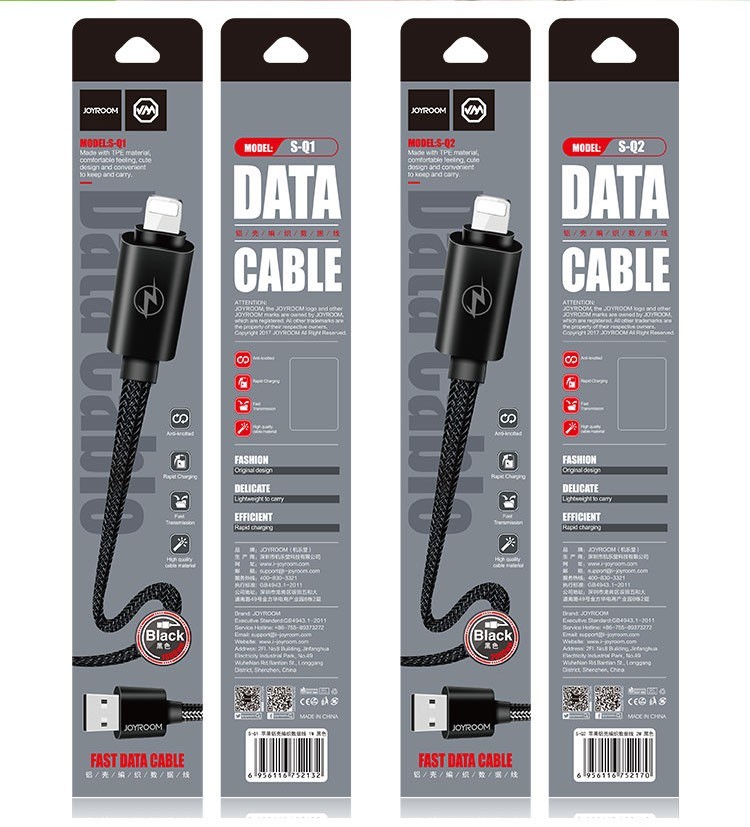 Joyroom S-Q2 Lightning 2M Adatkábel - Rose Gold