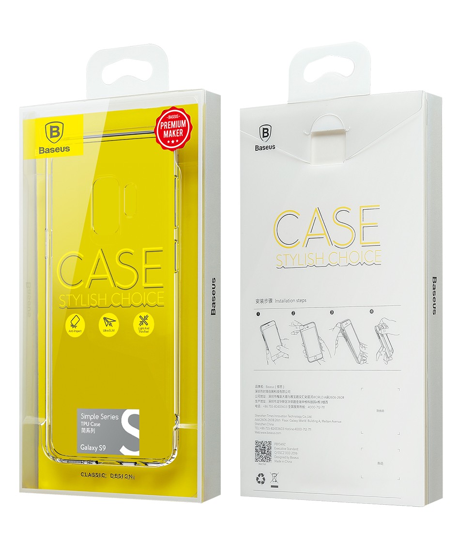 Samsung S9 Baseus Simple Case TPU - Átlátszó