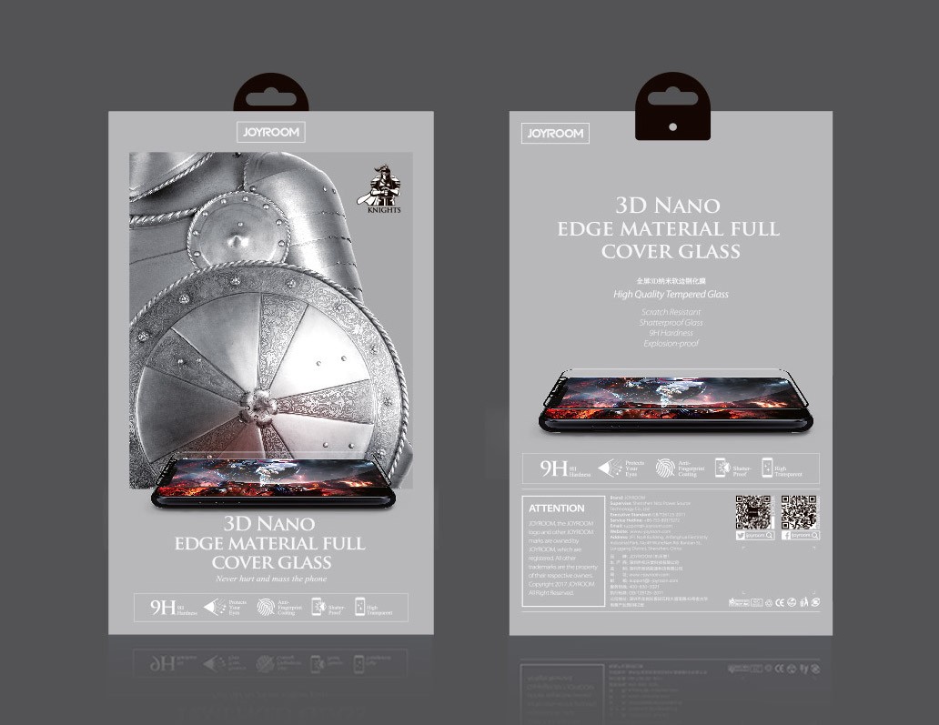 Apple iPhone 7 Plus/8 Plus Joyroom JM347 3D Anti-Blue Nano Üvegfólia - Feh