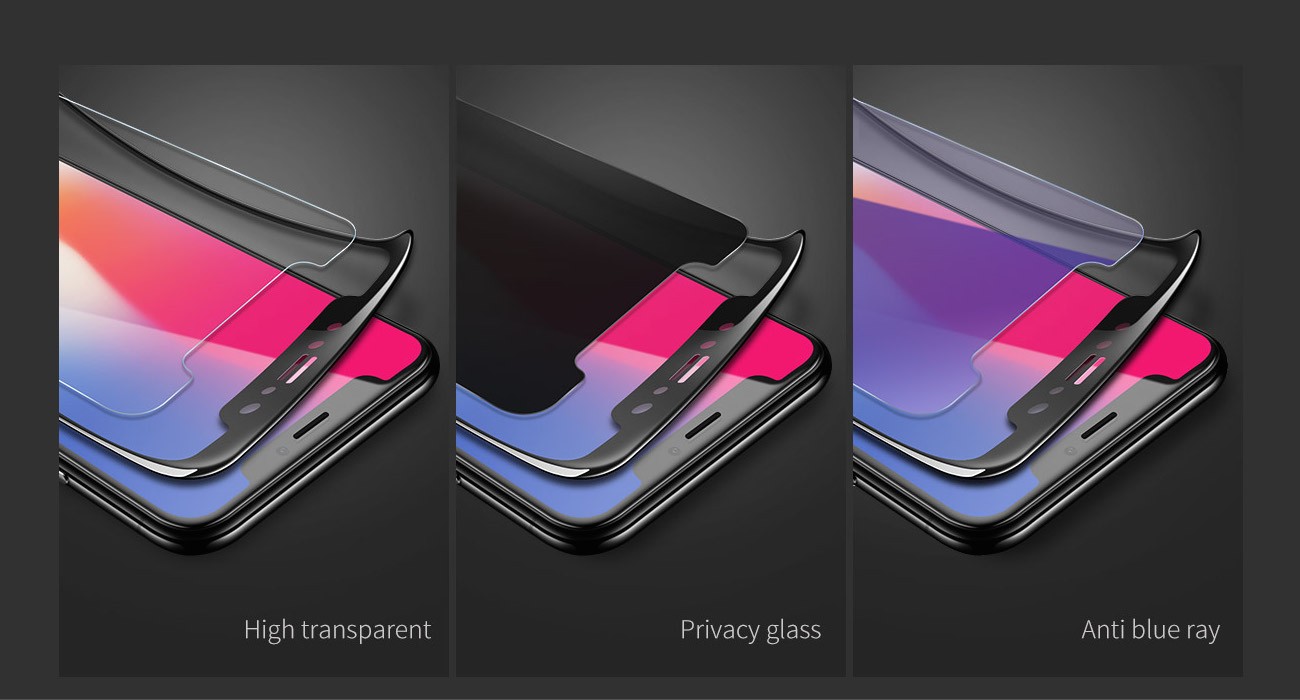 Apple iPhone 7 Plus/8 Plus Joyroom JM347 3D Anti-Blue Nano Üvegfólia - Feh