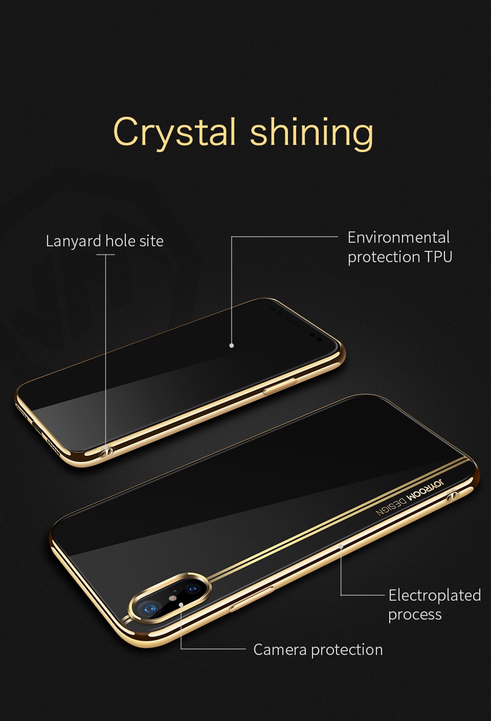 Apple iPhone X JOYROOM JR-BP373 Gorgeus TPU - Fehér