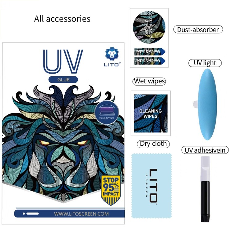 Samsung S8 Plus Lito UV Liquid Glue 3D Üvegfólia - Átlátszó