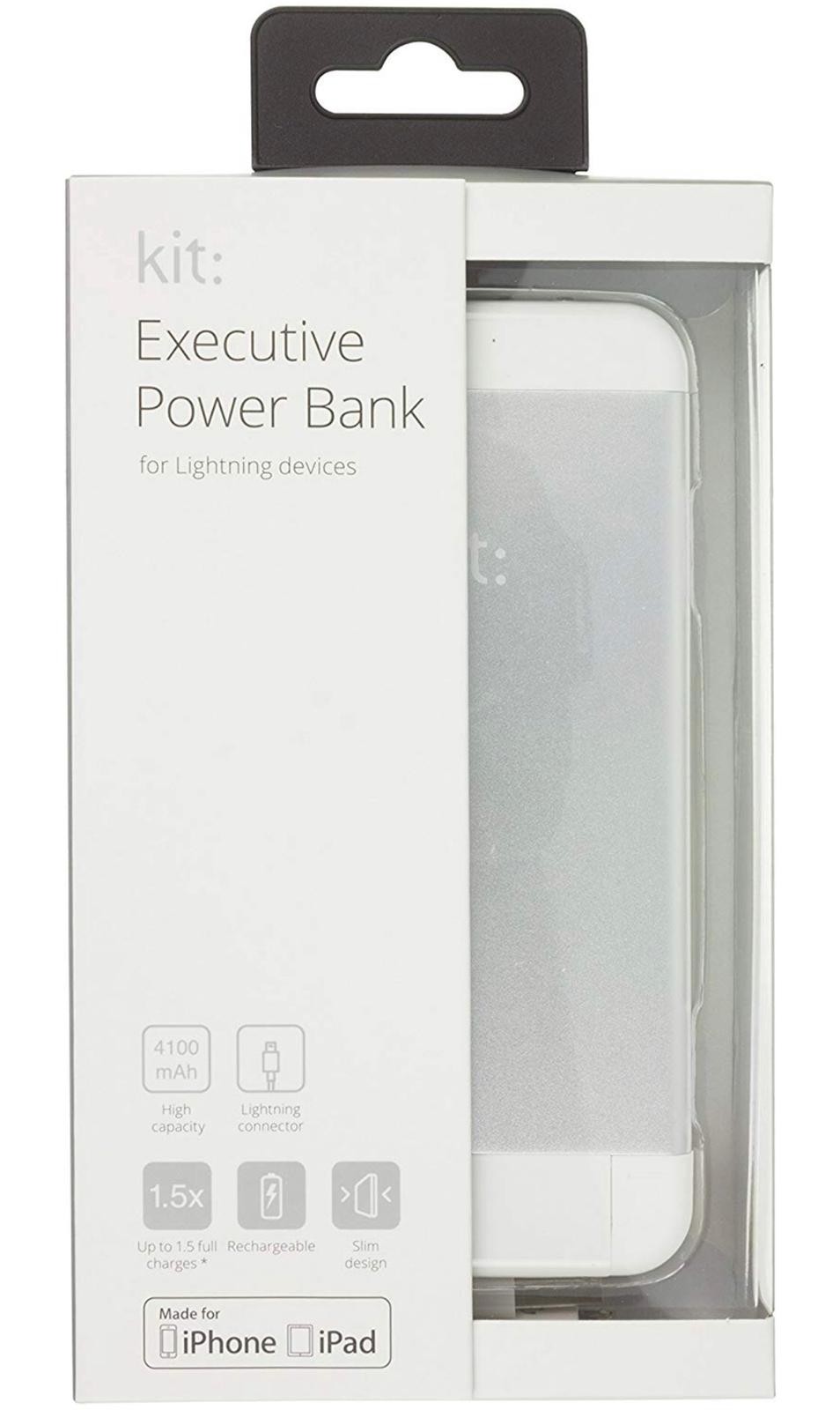 Kit MFI 4100 mAh Powerbank - Ezüst