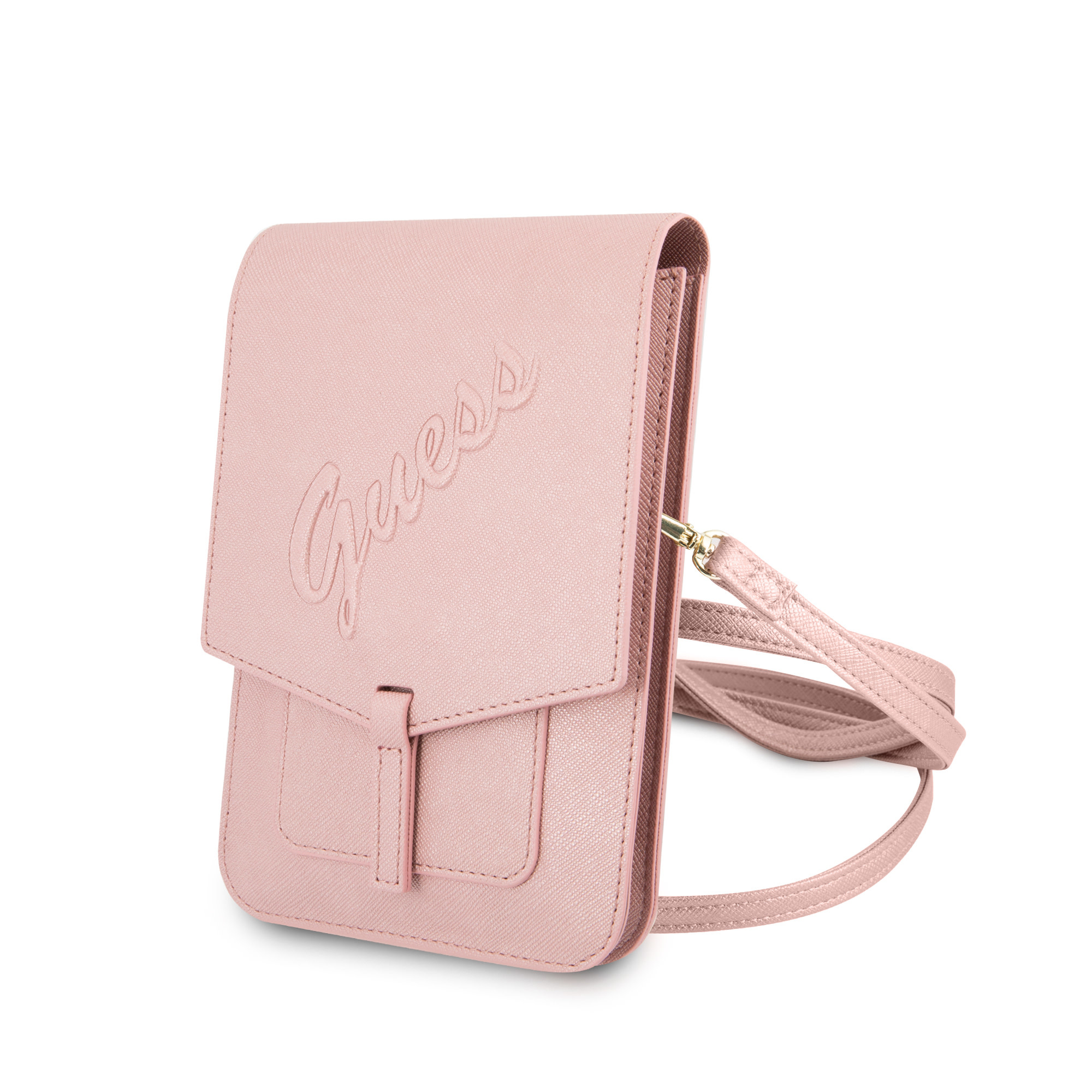 Guess 7 colos Wallet táska - Pink - Saffiano Bőr- 