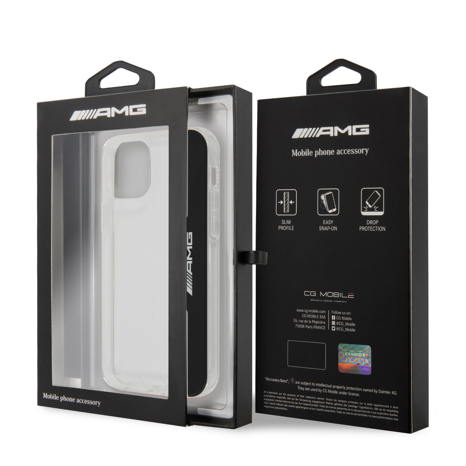 AMG iPhone 12 - 12 Pro Hardcase hátlaptok- Electro