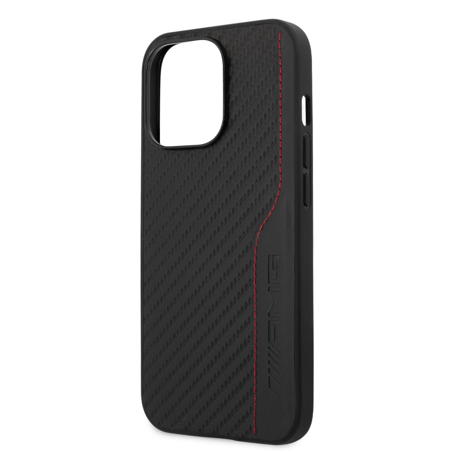 AMG hátlaptok iPhone 13 Pro Max - Carbon - Red Sti