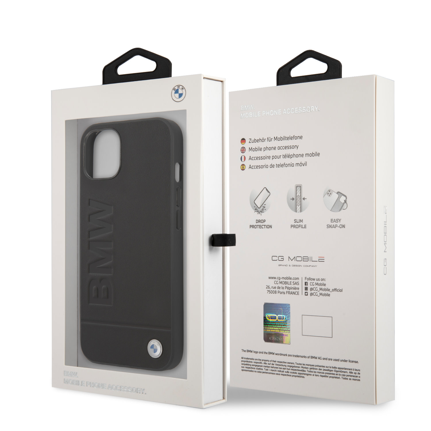 BMW hátlaptok iPhone 13 - Hot Stamp - Fekete